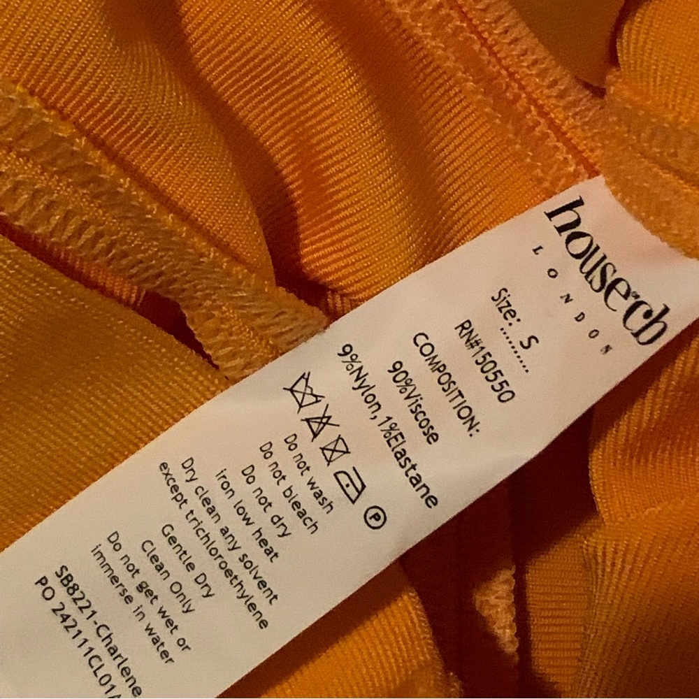 HOUSE OF CB 'Charlene' Tangerine Bandage Midi Dress - Picture 11 of 13